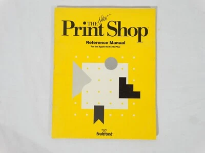The New Print Shop Reference Manual ONLY For Apple IIe IIc Plus - NO DISK - Image 1 of 4