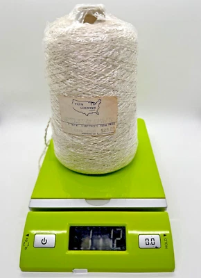 Newton's Yarn Country Machine Knitting Yarn Cone - Cosmos - 1+LBS "White" #2 - Image 1 of 3