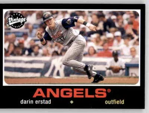 2002 Upper Deck Vintage Darin Erstad Base Card MLB PWE UD Angels #1 - Imagen 1 de 2