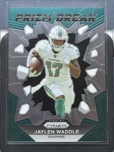 2023 Panini Prizm Jaylen Waddle Prizm Break Insert #PB-7 Miami Dolphins - Bild 1 von 2