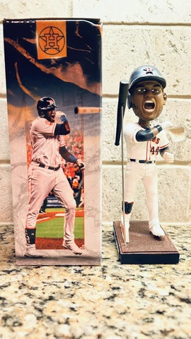 Houston Astros Yordan Alvarez Bat Flip Bobblehead SGA NIB Cover