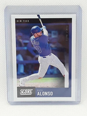 Pete Alonso 2020 Chronicles Score Baseball - #28 - New York NY Mets - Image 1 of 2