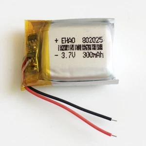 3,7 V 300mAh Lipo wiederaufladbare Akkuzellen 802025 für Fernbedienung Lautsprecher - Bild 1 von 4