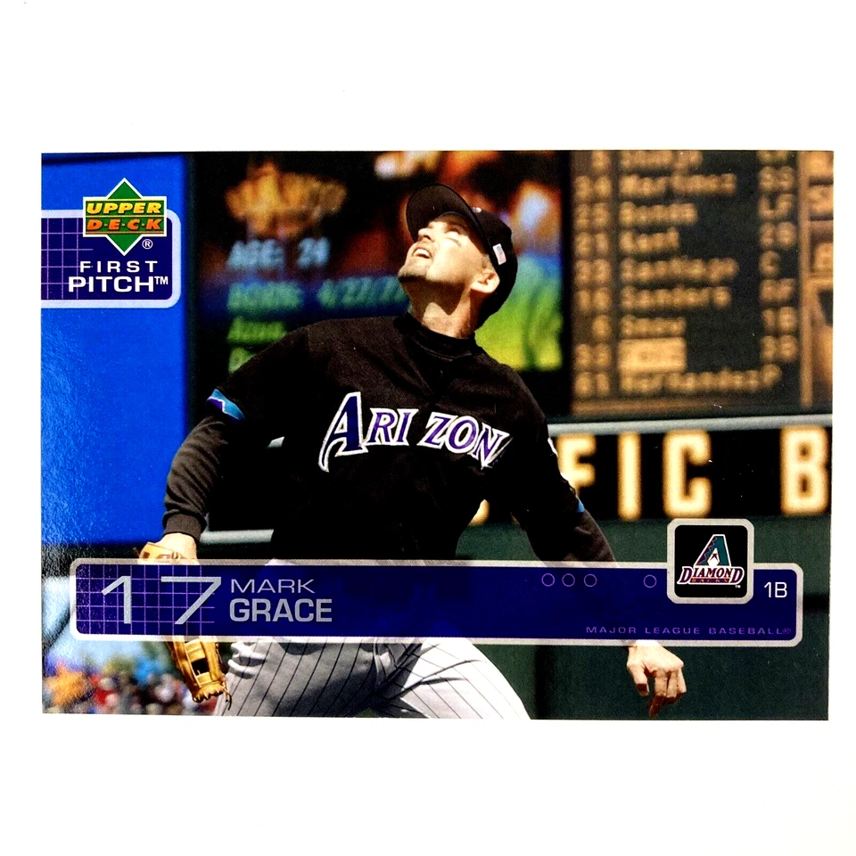 Mark Grace 2003 Upper Deck First Pitch Card #179 MLB Arizona Diamondbacks - Image 1 of 2