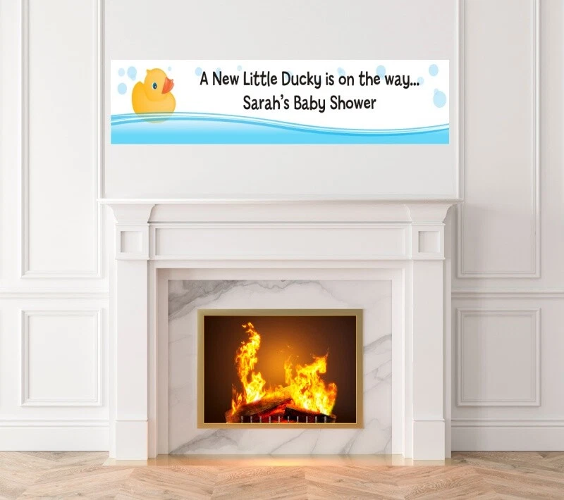 Rubber Ducky - Banner impreso para baby shower - Banner de goma para interiores y exteriores Foto 1 de 1