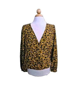 A New Day Damen Blumen Puff Langarm Wickel Top Gr. XL - Bild 1 von 9