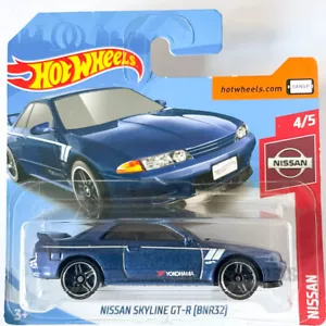 Nissan Skyline GT-R Azul, HotWheels escala 1/64 deportivo auto modelo regalo - Imagen 1 de 1