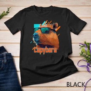 Lindo y divertido Capybara Cool Gafas de Sol Camiseta Unisex - Imagen 1 de 15