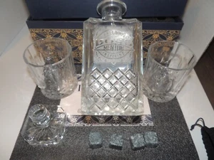 Royal Vintage Whiskey Rum Cocktail Dekanter und Gläser mit Steinen CSNB-0310-02C - Bild 1 von 5