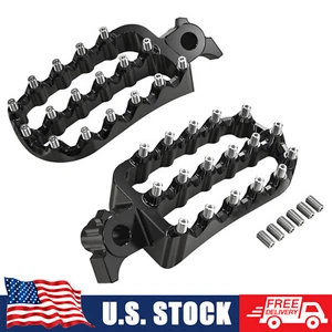 Enlarged For Yamaha Tenere 700 /XTZ 700 19-24 Wide Forged Foot Pegs Footrest - Picture 1 of 13