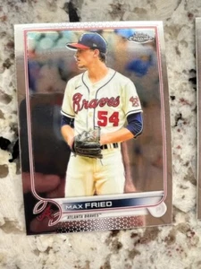 2022 TOPPS CHROME CARD ATLANTA BRAVES MAX FRIED #75 - Picture 1 of 1