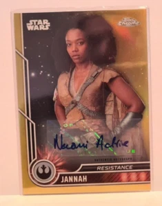 Star Wars 2023 Chrome Topps Gold Refractor Naomi Ackie as Jannah #42/50 - Picture 1 of 2