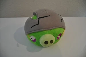 Angry Bird Schwein mit Helm grün in der Farbe mit grauem Helm 8" - Bild 1 von 12