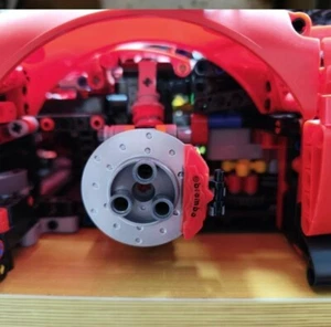 4x "Lego" Technic Klemmbaustein Bremssättel Brembo Rot NEU - Bild 1 von 2