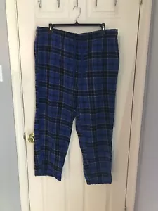 Harbor Bay Blue Plaid Mens Pajama Pants Size 2XL - Picture 1 of 5