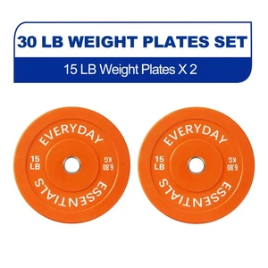 BalanceFrom Olympic Bumper Plate Hantelscheibe, 15 Pfund Paar Farbe - Bild 1 von 7
