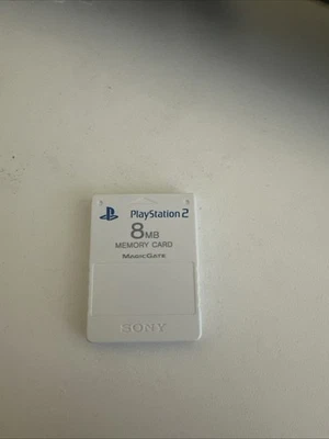 Genuine Sony PlayStation 2 PS2 8MB Memory Card [SCPH-10020] (White) - image 1 of 2
