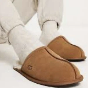 UGG Australia Scuff Herren Hausschuhe US Größe 9 - Kastanie - Top Zustand - Bild 1 von 14