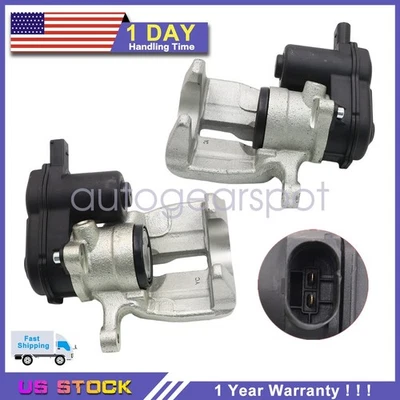 For Audi A4 A5 Q5 09-12 Rear Left & Right 2x Brake Caliper with Parking Actuator - Imagem 1 de 4