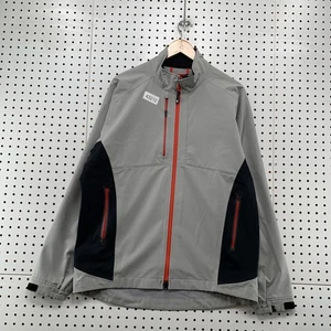DryJoys Footjoy FJ TOUR XP Rain Jacket Mens Medium Windbreaker Gray - Picture 1 of 14