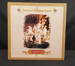 Grandeur Noel Porzellan Schneemann Familie 2001 Collectors Edition - Bild 1 von 6