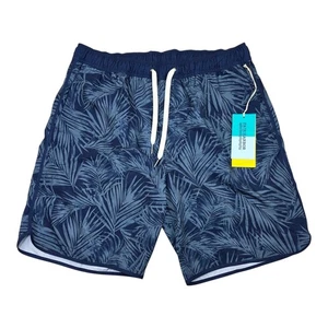 Costume da bagno uomo Fair Harbor taglia large blu hawaiano floreale foderato 7,5” nuovo con etichetta - Foto 1 di 10