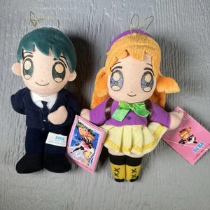 RARE SEGA 1996 Kaitou Saint Tail Meimi Haneoka & Daiki Asuka Plush Japan - Picture 1 of 21