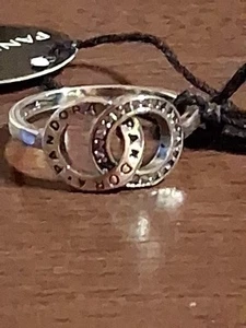 Pandora Authentic Brand New Sterling Silver Circles Ring Size 8 - Picture 1 of 17