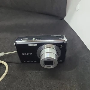 Sony Cyber-shot DSC-W230 12.1MP Digital Camera - Black - NO CHARGER - Picture 1 of 5