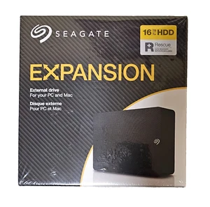 Seagate Expansion 16TB, USB 3.0, External Hard Drive - Black (STEB16000400) - Photo 1/1