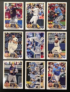 MILWAUKEE BREWERS 2023 Topps Series 2 Team Set 9 Cards Garrett Mitchell RC - Picture 1 of 1