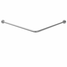 Angolo a forma di bastone per tenda doccia in acciaio inox 80 x 80 cm