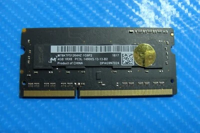 iMac A1419 Micron 4GB 1Rx8 PC3L-14900S SO-DIMM Memory RAM MT8KTF51264HZ-1G9P2 - Image 1 of 2