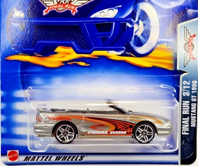 2003 1:64 Hot Wheels Final Run 3/12 Mustang GT 1996 Metallic Silver #197 - Image 1 of 4
