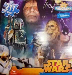 Star Wars Panorama 211 Piece Puzzle "3 Puzzles to Make One Long Puzzle" New Box - Picture 1 of 10
