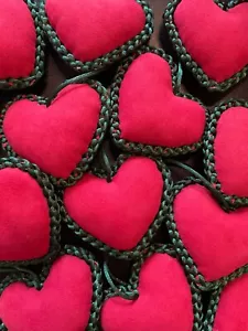heart decorations 8#8cm. Valentines day. on the chrismas tree. home decor. - Picture 1 of 7