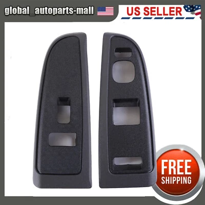 1 par de bisel interruptor ventana eléctrica lateral derecha+derecha para Chevy Silverado Cadillac GMC Foto 1 de 4