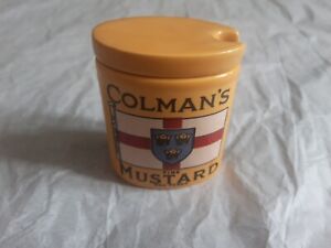 Vintage Colmans Mustard ceramic pot with lid