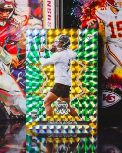 2022 Panini Mosaic Chris Oladokun #365 Green Swirl Prizm /11 - Picture 1 of 2