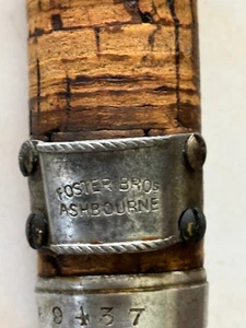 Antique 3 Piece Split Cane Fly Fishing Rod Foster Bros Ashbourne Made in England - Picture 1 of 20