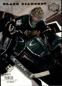 2003-04 Black Diamond Stars Hockey Card #98 Marty Turco