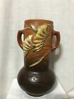 Roseville Pottery Vintage Two-Handled Freesia Vase 126-10  Made in USA