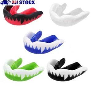 Sport Mouth Guard Teeth Protector Kids Adults Basketball Rugby Boxing Karate - Picture 1 of 16