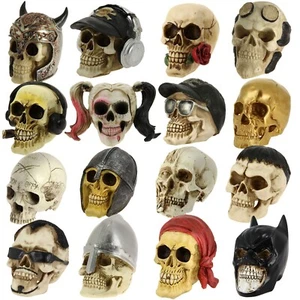 Hand Painted Resin Skull Gothic Fantasy Collectors Display Ornament Home Decor - Picture 1 of 77