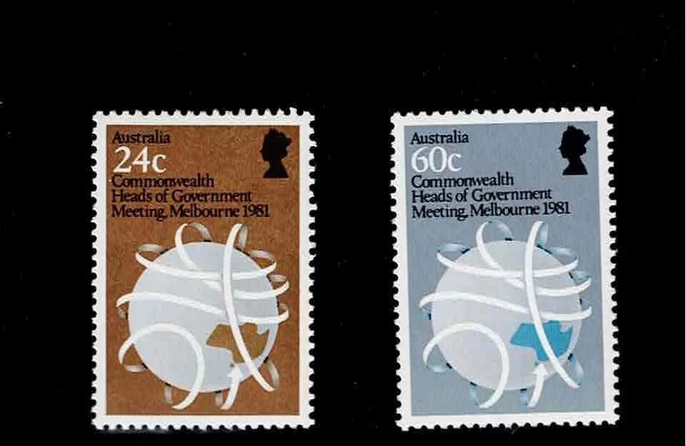Australia Scott #814-15, Singles 1981 Government Meeting FVF MNH - Image 1 of 1