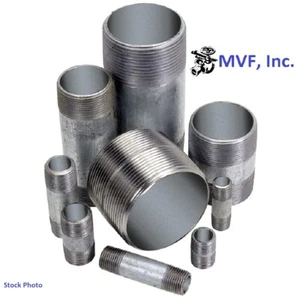 1/8" x 3" S/40 A53 Welded Galvanized Steel Pipe Nipple (NPT) TBE N2010411G - Picture 1 of 3