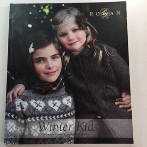 Rowan Knitting Book Winter Kids Child Boy Girl 20 Patterns Book Wallin Medville - Picture 1 of 12