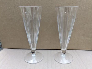 Par de copas de vino largas Waterford Crystal Jaspe Conran Shine/flautas de champán - Imagen 1 de 3