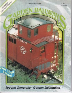 Garden Railways Magazine March-April 1992 Outdoor Railroading Modeling - Picture 1 of 3