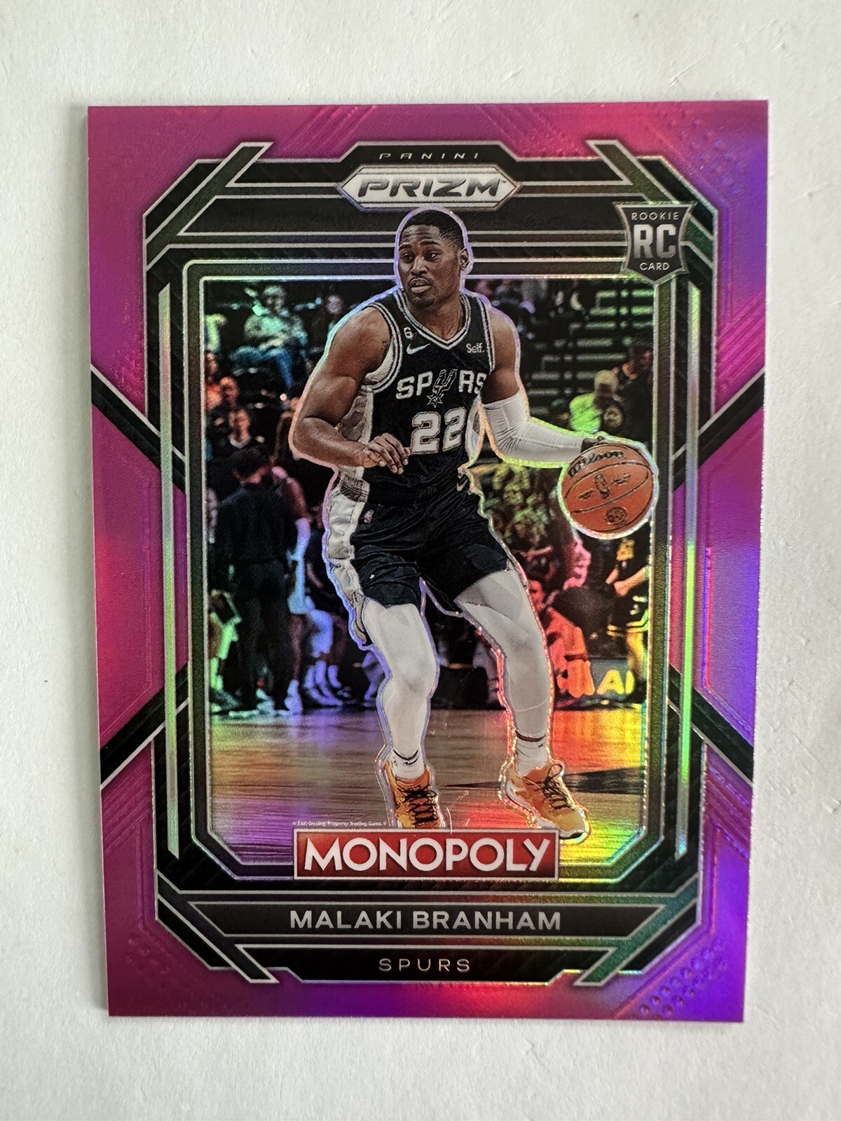 2022-23 Panini Prizm Monopoly Malaki Branham Pink /149 RC Rookie #81 SAS Spurs